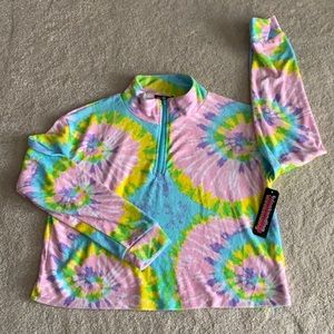 Weekending Tie Dye 1/4 Zip Light sweater